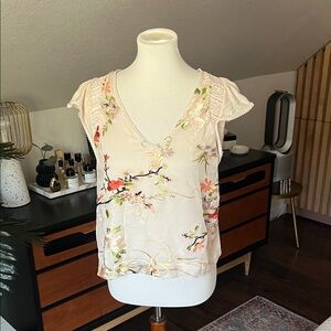 TINY Chic Floral Embroidered V-Neck Blouse